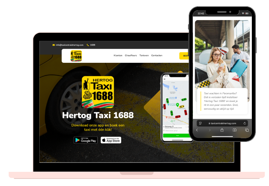Extra TaxiAdmin — Website & Ads розробка сайту